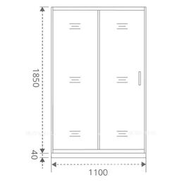 Душевая дверь в нишу Makiato WTW-110-C-B, 185x110 см черный профиль прозрачное стекло раздвижная