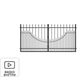 Ворота Агата 3.6x1.9 м с фурнитурой