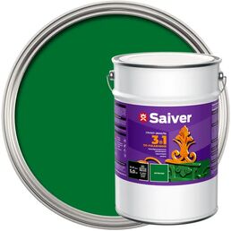 Грунт-эмаль 3 в 1 Saiver гладкая цвет зеленый 5.0 кг