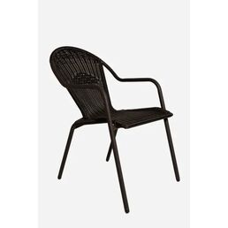 Кресло Manoko-2 54x66x88 см искусственный ротанг цвет черный