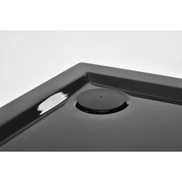 Душевой поддон Metakam Apart Black квадратный акриловый 100x100 см сифон в комплекте