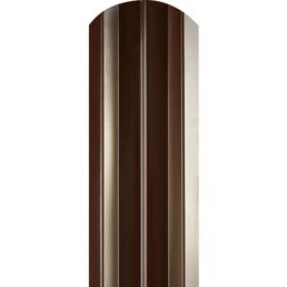 Штакетник М 0,45 PE-Double 8017 фигурный 1.8 м коричневый