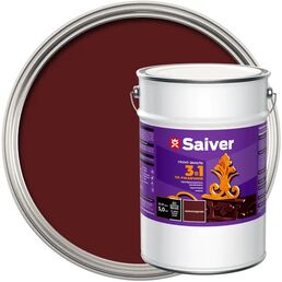 Грунт-эмаль 3 в 1 Saiver гладкая цвет шоколадный 5.0 кг
