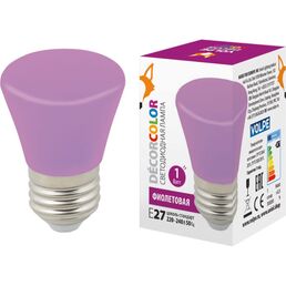 Декоративная светодиодная лампа LED-D45-1W/PURPLE/E27/FR/С BELL Volpe UL-00005644