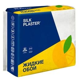 Жидкие обои Silk Plaster Absolute А102 0.87 кг цвет бело-голубой