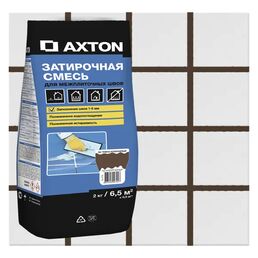 Затирка цементная Axton А.410 цвет тёмно-коричневый 2 кг