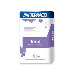Штукатурка декоративная Terraco Терол короед 2.5 мм белый 25 кг