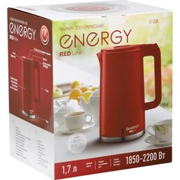 Электрический чайник Energy E-208 1.7 л пластик цвет красный