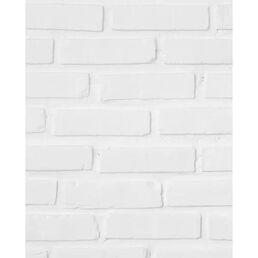 Комплект стеновых панелей ПВХ Белый кирпич 2700x375x8 мм 2.025 м² 2 шт