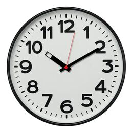 Часы настенные «Чёрно-белая классика», цвет чёрный/белый, диаметр 30 см