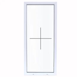 Окно пластиковое ПВХ Deceuninck глухое 1000x600 мм (ВxШ) белый/белый
