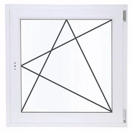 Окно пластиковое ПВХ Deceuninck одностворчатое 870x900 мм (ВxШ) правое поворотно-откидное однокамерный стеклопакет белое