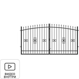 Ворота Адель 3.6x1.9 м с фурнитурой