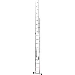 Лестница раскладная выдвижная 3-секционная Standers до 6.22м 9 ступеней