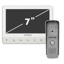 Комплект видеодомофона Skybeam 7" цвет белый