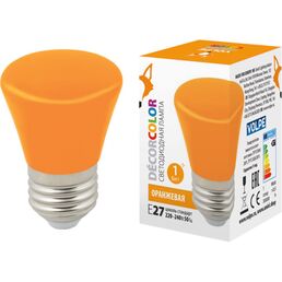 Декоративная светодиодная лампа LED-D45-1W/ORANGE/E27/FR/С BELL Volpe UL-00005642