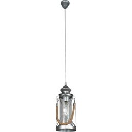 Подвесной светильник Eglo Bradford 1xE27x60 Вт 140 см металл/стекло цвет хром/мультиколор