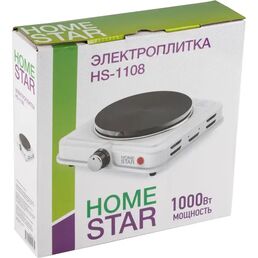 Электрическая настольная плита Homestar HS-1108 21.1 см 1 конфорка цвет белый