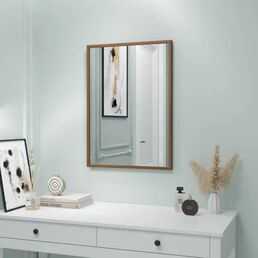 Зеркало декоративное Inspire Вега прямоугольник 50x70 см цвет орех