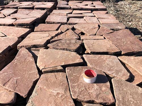 Камень красный галтованный песчаник природный пластушка, ИП Сидорова Е. В. 7-░░░-░░░░░░9 Ростовская область