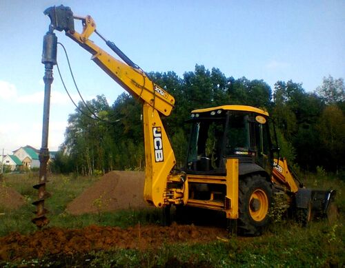 Аренда ямобура на базе погрузчика JCB, Аренда Спецтехники 24/7 7-░░░-░░░░░░7 Свердловская область