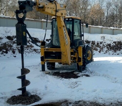 Услуги ямобура на базе погрузчика JCB с оператором, Аренда Спецтехники 24/7 7-░░░-░░░░░░7 Свердловская область