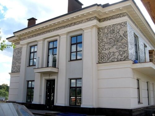 Отделка фасада здания декоративной штукатуркой, РостФасад +7 (863) 224-56-77 Ростовская область