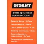 Кромочная прямая фреза Gigant