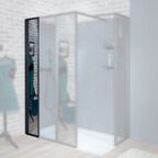 Душевая стенка Jacob Delafon Nouvelle 30х200 E94WS30-MZ стекло зеркально, профиль черный