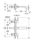 Смеситель для раковины Grohe Allure 20189000