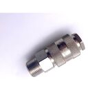 Быстросъемное соединение универсальное с наружной резьбой 3/8". Колир.