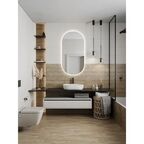 Настенная плитка Gracia Ceramica Shine 01 25x60 см 1.2 м² цвет белый