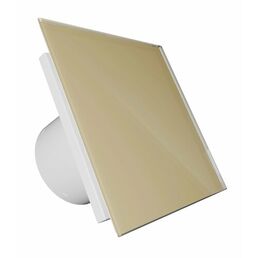Вентилятор вытяжной DiCiTi AEON 4C, D 100, с обратным клапаном, со стеклянной панелью PAGL Beige Light