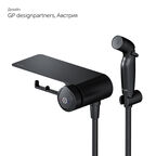 Гигиенический душ Am.Pm X-Joy F0H85A822 с полкой и бумагодержателем, черный матовый