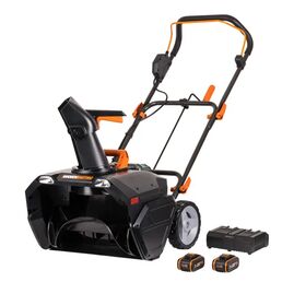 Снегоуборщик аккумуляторный WORX Бесщёточный WG471E 50 см 18 В 1x4 Ач АКБ и ЗУ в комплекте