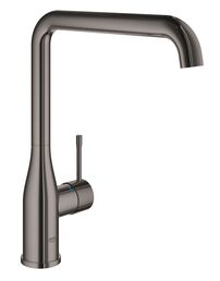 Смеситель для мойки GROHE Essence New, L-излив, тёмный графит глянец (30269A00)