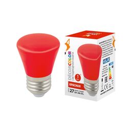 Декоративная светодиодная лампа Volpe LED-D45-1W/RED/E27/FR/С BELL UL-00005638