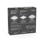 Светильник встраиваемый Gauss Backlight BL121 квадрат, свет нейтральный белый