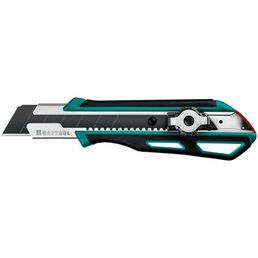 Нож KRAFTOOL GRAND-25 с двойным фиксатором, сегментированные лезвия 25 мм 9190