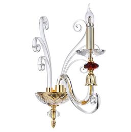 Бра Crystallux CATARINA CATARINA AP1 V2 GOLD/TRANSPARENT-COGNAC