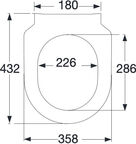 Унитаз подвесной Villeroy&Boch Subway 2.0 5614R201 с крышкой