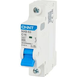 Автоматический выключатель CHINT NXB-63 1P C16 А 6 кА