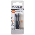 Бита ударная магнитная Rage 554126 PZ2x50 мм, 2 шт.