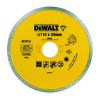 Алмазный круг сплошной по керамике DEWALT DT3714, для плиткореза DWC410, 110 x 20