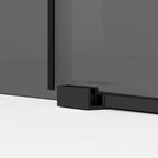 Душевой уголок Ambassador Benefit 160x80 19022205HBB-80HBB стекло тонированное, профиль черный, без поддона