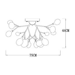 Люстра Arte lamp a7274pl-27wh