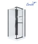 Душевая кабина Ceruttispa 90x90 MiMi90B стекло прозрачное, профиль черный