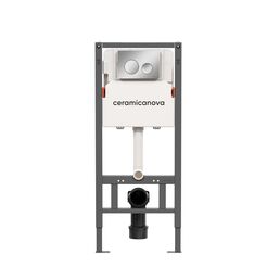 Инсталляция для унитаза Ceramica Nova Balance CN121001CH с кнопкой хром глянцевый