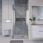 Душевой уголок Niagara Nova 90x100 NG-64-9A-A100-34 стекло прозрачное, профиль хром, без поддона