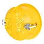 Коробка распределительная круглая Systeme Electric 80x45 мм цвет жёлтый